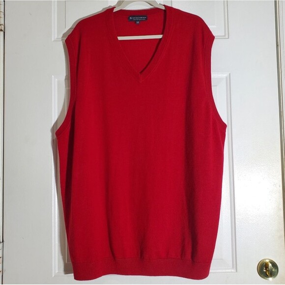Hart Schaffner Marx Big & Tall Merino Wool Sweater Vest - Picture 3 of 10
